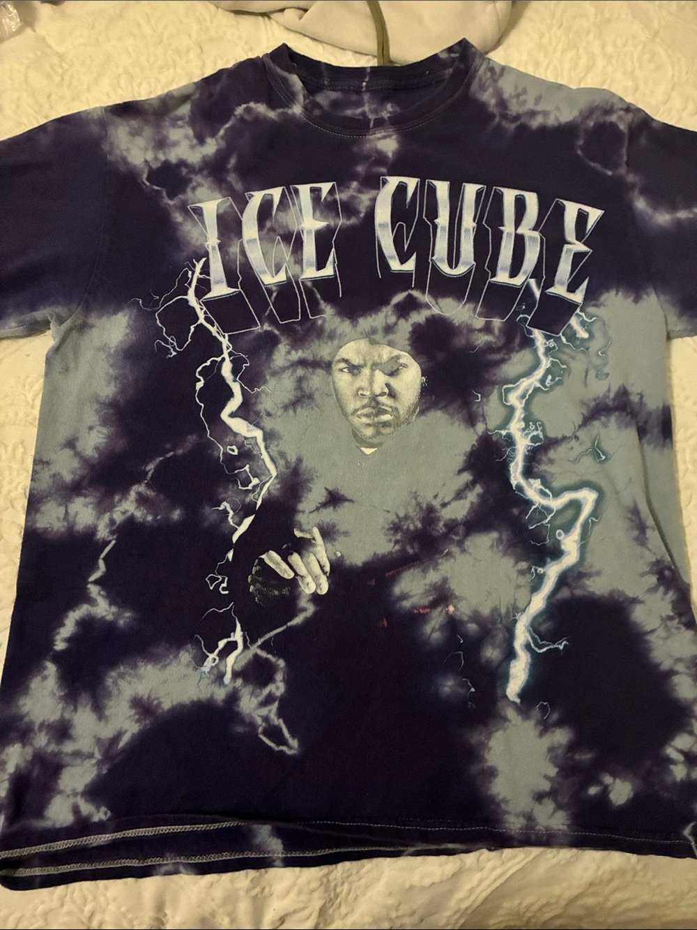 Ice Cube Tie-Dye Graphic Tee - Black & Gray